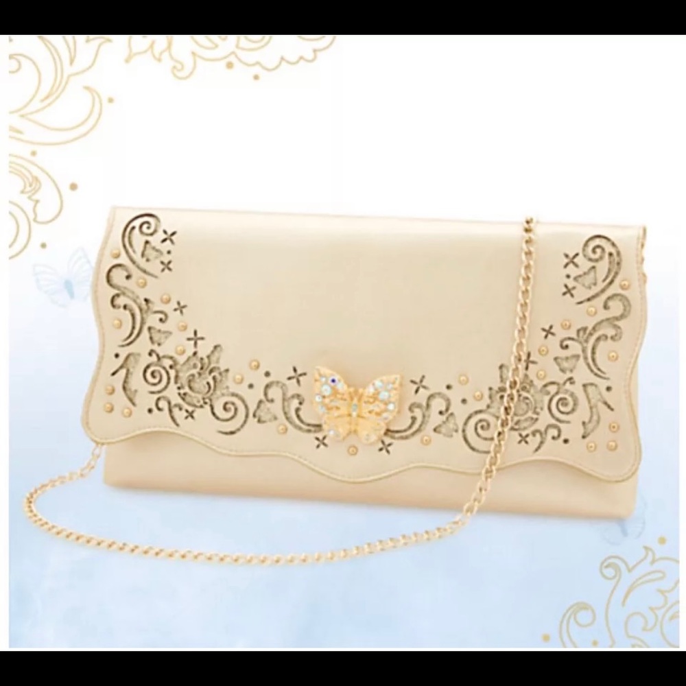 Cinderella Live Action Gold Clutch Purse